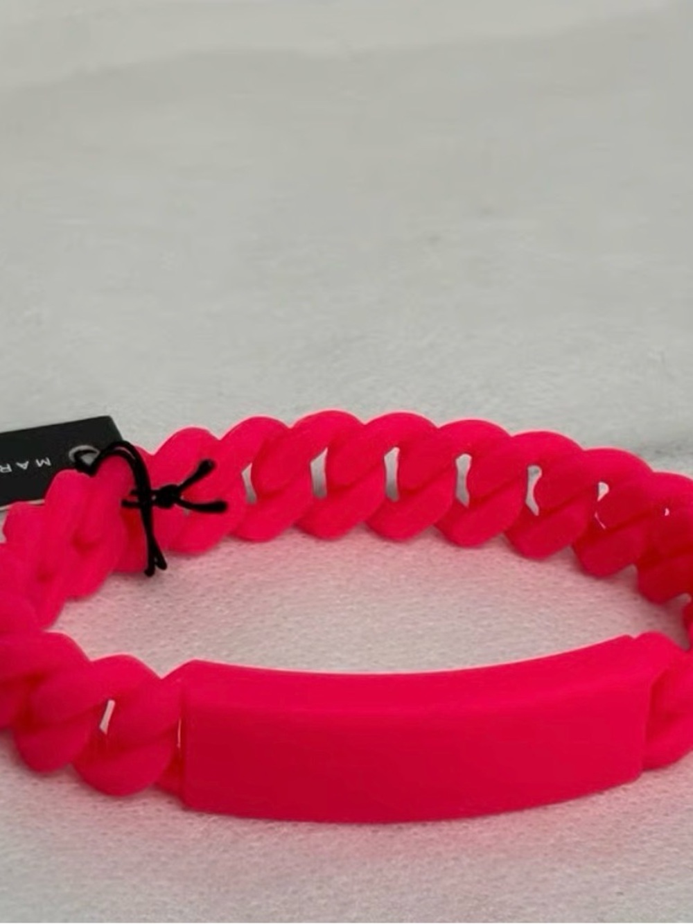 Marc Jacobs Hot Pink Linked Resin Bracelet
